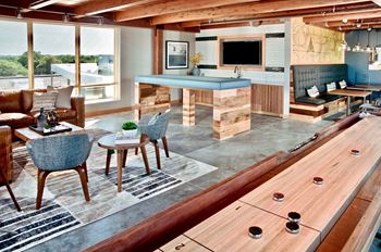 Party room with lounge and bar area